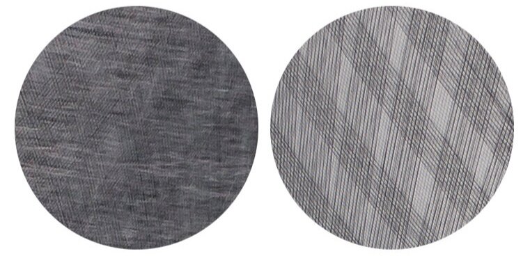 Left: LiteSkin side of the sail. Right: Load path yarn side of the sail.  Both detail images take from the X4.0 pictures shown above.