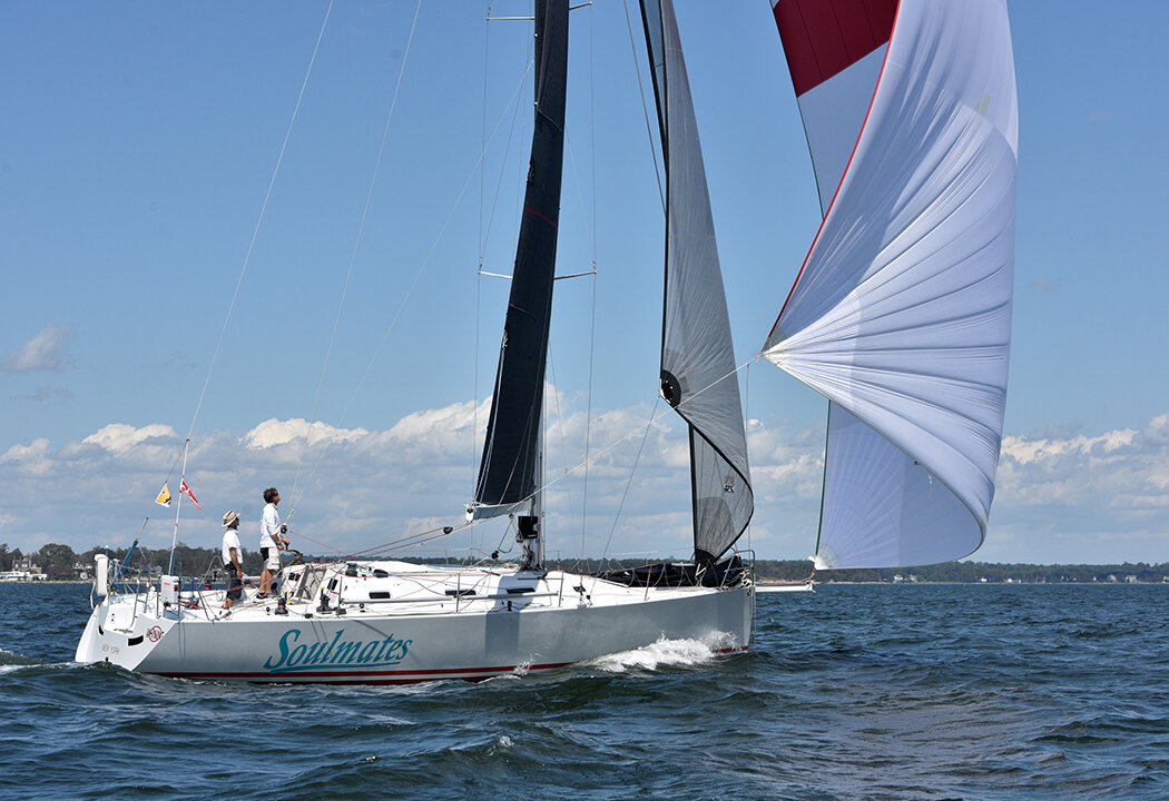 SOULMATES shortly after the start of the 2020 Vineyard Race. Photoboat.com photo.